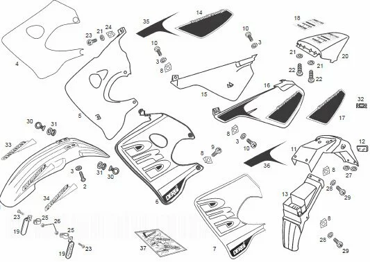 Chassis Components Derbi Senda R Drd E1 2003
