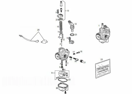 Carburetor Derbi Senda R X-trem E1 2003