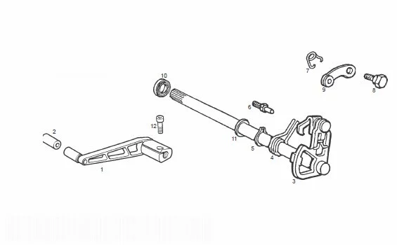 Selector Shaft Derbi GPR50 Replica E2 2005 2005