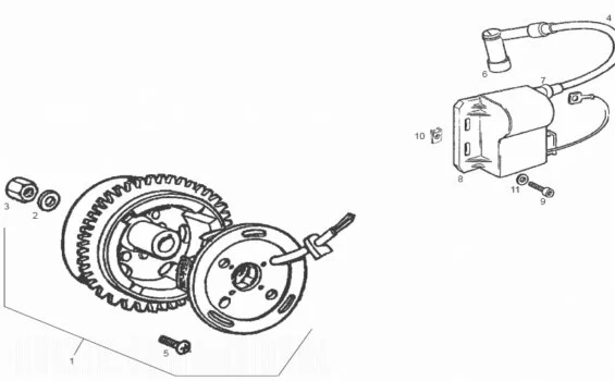 Magneto Derbi GPR50 Nude E2 2004