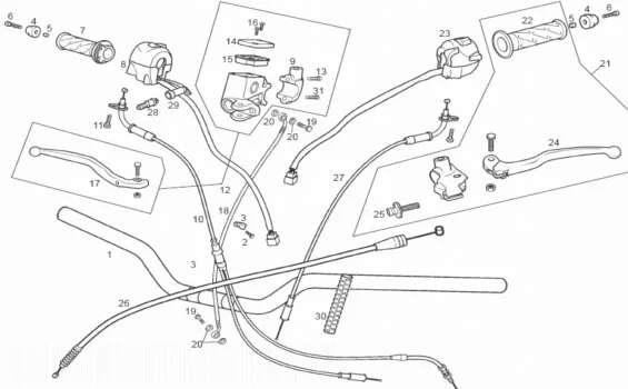 Handlebars Derbi GPR50 Nude E2 2004