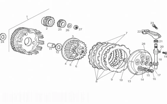 Clutch Derbi Senda Sm X-trem E2 2004