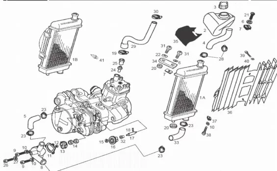 Cooling System Derbi Senda Sm X-trem E2 2004