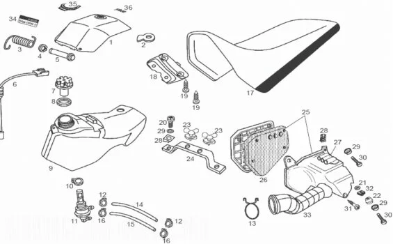 Fuel Tank Derbi Senda Sm X-trem E2 2004
