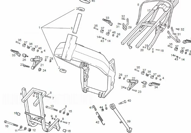 Frame Derbi GPR50 Nude E2 2007